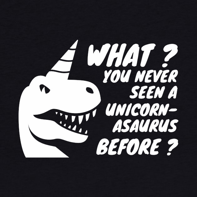 Funny Unicorn Dinosaur by Stellar21